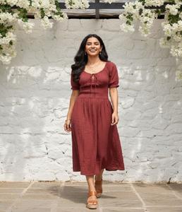 Vestido Casual de Verano para Mujer, Corte Holgado, Tela Suave y Cómoda, Ligero, Ideal para Viajes, Vacaciones y Resort - Product Image 3