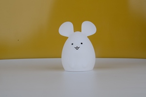 Mini Dễ Thương <span class=keywords><strong>LED</strong></span> Trẻ Em Ánh Sáng Ban Đêm Phòng Ngủ Hơi Thở Chế Độ Thời Gian Nút Di Động Pin <span class=keywords><strong>Silicone</strong></span> Chuột Đỏ Trẻ Em Của Ánh Sáng Ban Đêm - Product Image 2