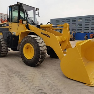 Komatsu WA320 Wheel Loader 15 Ton Capacity Yellow <b>Construction</b> Equipment with Motor Bearing Gearbox & Pump for <b>Engineering</b> Use - Product Image 1