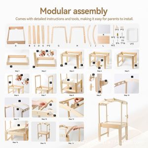 Children's Solid Wood <b>Activity</b> <b>Table</b> Kindergarten Game <b>Table</b> Sand Water <b>Table</b> Montessori Science Experiment Multifunctional Toy - Product Image 6