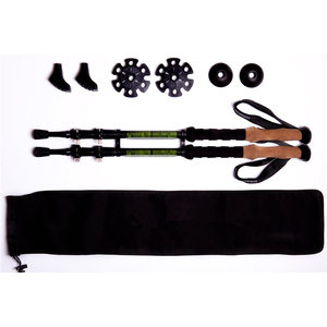 Bâtons de marche Bâtons d'alpinisme Verrouillage rapide Ultraléger <span class=keywords><strong>Carbone</strong></span> Tungstène Acier Pliant Trekking Pole Pour La Marche <span class=keywords><strong>Trail</strong></span> Running - Product Image 6