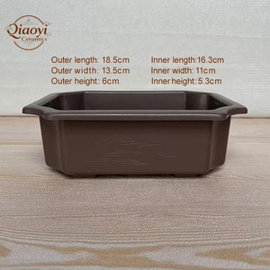 Pot de semis rectangulaire en plastique léger et durable, revêtu de PE, avec trou de drainage, capacité 1L, biodégradable, pour jardinage - Product Image 3