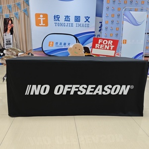Tùy chỉnh in ấn logo Bảng ném cá nhân được trang bị <span class=keywords><strong>Stretch</strong></span> bảng Bìa Khăn trải bàn cho kinh doanh triển lãm thương mại tổ chức sự kiện - Product Image 4