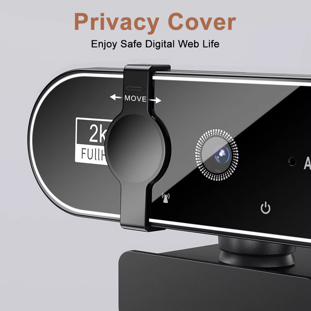 B19 4K USB Webcam With Autofocus,Noise Canceling Mic Plug and Play for Video Conferencing Live Streaming Online Class