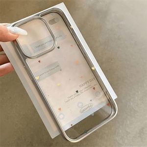 <span class=keywords><strong>Funda</strong></span> para Teléfono <span class=keywords><strong>13</strong></span>, X con Diseño Transparente Electrochapado, Protección Antigolpes, Corazón Colorido para 16 Pro, 15 Pro Max - Product Image 6