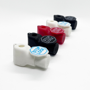 Yeni 6mm siyah ABS plastik güvenlik ekran kanca anti-hırsızlık perakende mağaza <span class=keywords><strong>Pegboard</strong></span> veya sergi duvarı için süpürme durdurma kilidi - Product Image 2