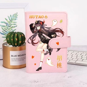 Cuaderno de Anime Genshin Impact con <span class=keywords><strong>Hu</strong></span> <span class=keywords><strong>Tao</strong></span>, Xiao y Qiqi, Periféricos de Dibujos Animados, Cuaderno de Bocetos para Estudiantes, Papelería para Juegos - Product Image 3