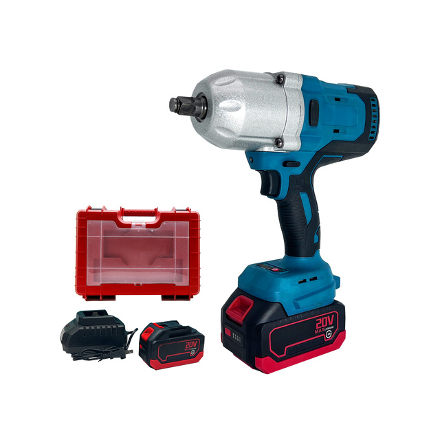 High Quality Industrial Grade 20V Brushless Lithium Rechargeable Cordless Impact Wrench with 1300NM Max Torque 3/4 Drive