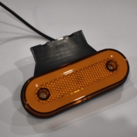 Feu de position latéral universel pour camion, lampe d'avertissement clignotante et fixe avec support, plusieurs couleurs disponibles, feu de sécurité latéral pour remorques