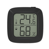 Mini hygromètre numérique HD d'intérieur, thermomètre à bas prix, capteur de température et d'humidité avec design souriant, fabriqué en plastique