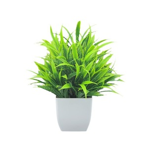 Plante artificielle printemps herbe verdure intérieur et extérieur décoratif <span class=keywords><strong>en</strong></span> plastique plantes <span class=keywords><strong>en</strong></span> <span class=keywords><strong>pot</strong></span> <span class=keywords><strong>eucalyptus</strong></span> petit bonsaï - Product Image 1