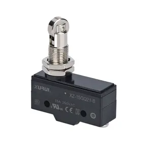 Interruptor de límite Micro, botón de acción, capacidad de ruptura, 15A, luz táctil