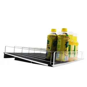 Supermarket Sliding Rack Cooler Beverage Roller Shelf Drinks Advertise Shelf