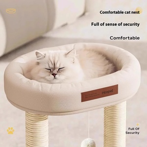طوق حديث متعدد الطبقات حامل تسلق لبرميل السيزال المنزلي خدش شجرة القط شقة صغيرة غير Ocupying عش القط الكرتون - Product Image 3