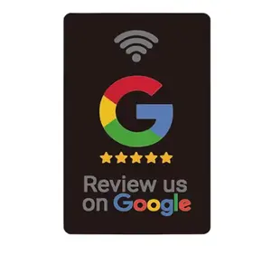 Tarjetas programables personalizadas de revisión de Google para tarjetas de visita de redes sociales con código QR para tarjeta de visita de redes sociales