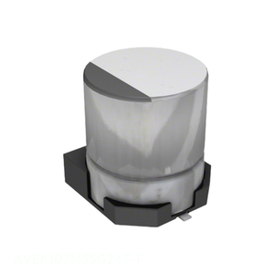 Condensador Original AVEK107M35G24T-F de Montaje Superficial, Aluminio, 100uF, 20%, 35V, SMD, 100 uF - Product Image 1