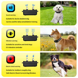 アップグレードされたハンドヘルド2in1 GPSワイヤレス犬用フェンスシステム、15～120ポンドの犬用電気柵IPX6防水レシーバーカラー - Product Image 6