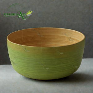 Fabricant OEM bol à salade jetable en bambou écologique couleur personnalisée pour la maison - Product Image 4