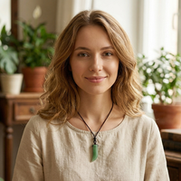 Pendentif en corne de taureau en pierre semi-précieuse naturelle, collier en cristal de guérison, artisanat populaire pour cadeaux - Grande Vente