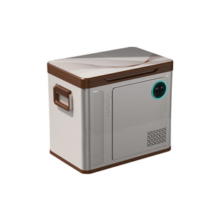 WH58 <span class=keywords><strong>Alpicool</strong></span> 49.6L mini réfrigérateur 12/24V refroidisseur électrique compresseur double zone compact voiture congélateur portable réfrigérateur camping - Product Image 1