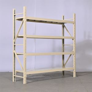 Étagère de présentation métallique à 5 niveaux économique avec paniers suspendus - Protection anti-corrosion, grande capacité de charge, pour stockage en entrepôt - Product Image 3