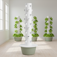 Tour hydroponique à 9 étages de 165 cm, système de culture vertical pour jardin domestique, potager et herbes aromatiques