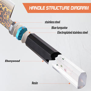 ชุดมีดครัวเอนกประสงค์ Keenhope Japan Aichi 33 ชั้น เหล็กดามัสกัสทองเหลืองผสมทองแดง AUS10 ขนาด 5 นิ้ว ด้ามจับทำจากไม้พะยูงผสมเรซิ่น - Product Image 2