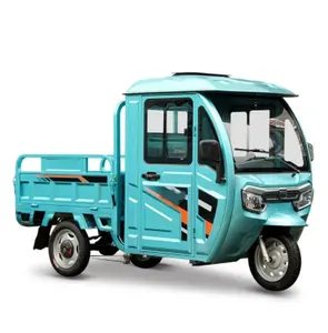 Fully enclosed top load electric motorcycle freight tricycle Electric tricycle