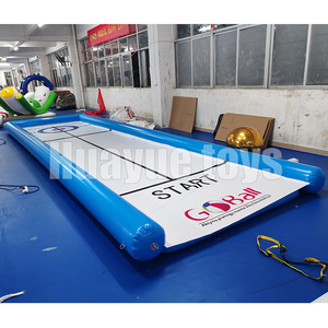 Huayue di động đường phố <span class=keywords><strong>Ice</strong></span> <span class=keywords><strong>Rink</strong></span> quăn Mat thể thao trò chơi tùy chỉnh Inflatable Curling <span class=keywords><strong>Rink</strong></span> Board Inflatable di động quăn Lane - Product Image 4