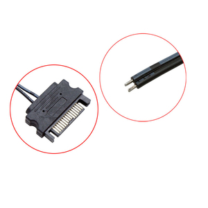 Großhandel Custom DIY 15/30/50cm 5V/12V 15Pin Stecker auf blanken Draht offenes Kabel 2 Adern PC-Gehäuse Streifen Licht Power Pigtail-Kabel - Product Image 3