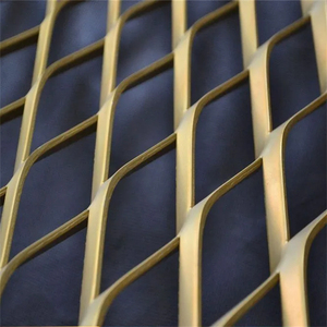 Rete in acciaio microporosa <span class=keywords><strong>a</strong></span> diamante ZhihangSmall, rete per altoparlanti, filtro in lamiera di alluminio per cappa aspirante, rete in lamiera stirata - Product Image 4