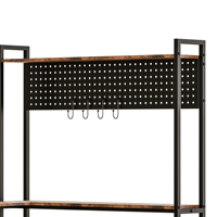 Bureau d'ordinateur en bois durable en forme de L, réversible, grand espace, avec étagère, table de jeu pour salon – Prix usine