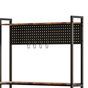 फैक्टरी मूल्य लकड़ी के एल आकार का प्रतिवर्ती विशाल स्थान डेस्कटॉप कंप्यूटर डेस्क - Product Image 6