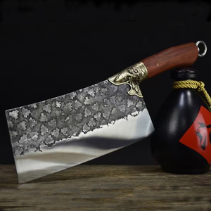 Cuchillo <span class=keywords><strong>de</strong></span> cocina tradicional chino personalizado con mango <span class=keywords><strong>de</strong></span> secoya <span class=keywords><strong>para</strong></span> cortar huesos y carne en fábricas chinas - Product Image 6