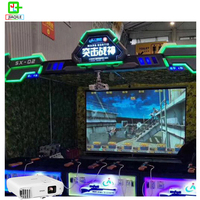 Projecteur multijoueur interactif intérieur/extérieur adulte Simulation de machine de jeu de tir Simulation de terrain de jeu compétitif