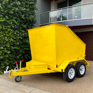 Đặt chất thải rắn 7 yard Trailer thùng rác di động bỏ qua bin để bán - Product Image 5