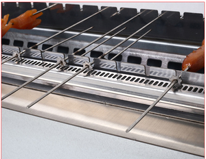 Lò nướng than hoa tự động xoay bằng thép không gỉ 110V/220V, lò nướng xiên quay điện tự động cho nhà hàng - Product Image 4