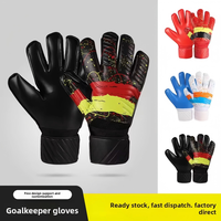 Guantes de Portero de Fútbol de Látex Unisex para Niños, Adultos y Adolescentes, Protección Profesional para los Dedos, Antideslizantes, para Entrenamiento