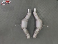 Collecteur d'échappement sport catalytique en acier inoxydable KM Performance pour Ferrari F8 Tributo 3.9T V8 Euro 6 – Amélioration du système d'échappement