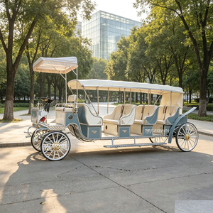 Charrette de luxe ornementale de type traînée par des chevaux pour défilés urbains, aménagement de scènes de mariage et spectacles commerciaux - Product Image 1