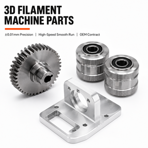 Composants métalliques usinés CNC de précision pour l'assemblage de machines d'extrusion de filament 3D OEM - Product Image 1