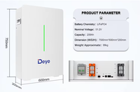 Batterie LiFePO4 Deye RW-G10.6 CE 51.2V 208Ah 10.64kWh, conception modulaire, extensible jusqu'à 340kWh pour le stockage résidentiel