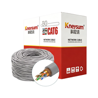 Cable de Fibra Óptica CAT5 CCA FTP SFTP de 8 Núcleos, Conductor Sólido G652D, Par Trenzado, para Interiores, Hogar, Computadora de Escritorio, Precio de Fábrica Kneysum
