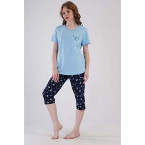 Combinaison de nuit ovale à manches courtes et col rond pour femme, taille XXL - Product Image 2