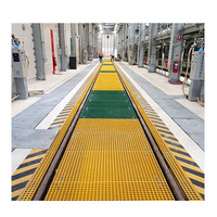 Grille moulée en PRV antidérapante pour ponts marins et couvertures de caniveaux de ventilation agricoles, prix usine Xinboyuan