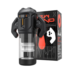 ワンクリックバースト軍曹主要男性自慰行為者シャフト回転眼鏡4速デジタルディスプレイユニークな男性用おもちゃ - Product Image 1