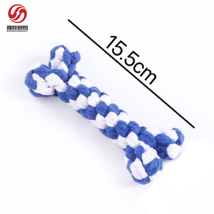 थोक हड्डियों के आकार पालतू कुत्ते पिल्ला काटने प्रतिरोधी चीव खिलौना कपास पालतू जानवर मोलर सामान प्रशिक्षण खिलौना की आपूर्ति - Product Image 4