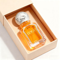 Vente chaude, flacon de parfum en verre transparent unique, vide, avec boîte, capacité de 30 ml, 50 ml, 100 ml