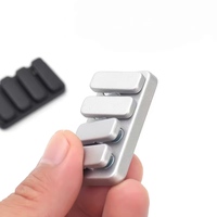 Mini Juguete Deslizante Antiestrés de Aleación de Zinc con Tecla de Piano, Portátil, EDC, Clicker, Placa de Presión, Gadget Silencioso de Metal con Sonido de Clic
