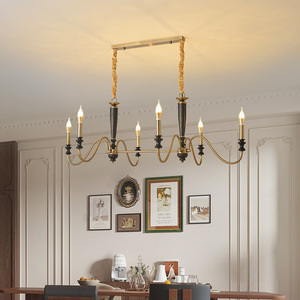 French Vintage Style Chandelier Gold 6 Head <b>Led</b> <b>Lights</b> For Living Room Dining Room Bedroom - Product Image 4